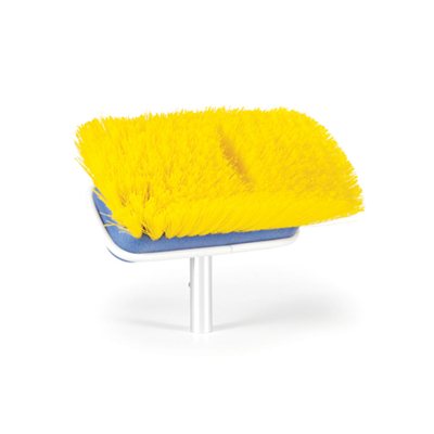 Brosse de pont bateau 7 po poils moyens CAMCO avec protecteur caoutchouté