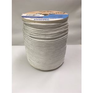 Cordage flottant oléfine tressé double 1 / 4 pouce blanc nautisme AMMA Marine