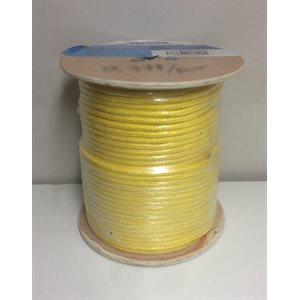 Cablot flottant oléfine tressé double 3 / 8 jaune pour usage marine AMMA Marine