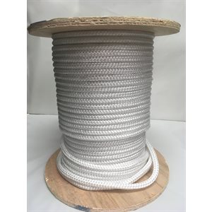 Cablot flottant oléfine tressé double 3 / 8 blanc pour usage marin AMMA Marine