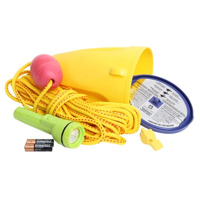 Trousse d'urgence nautique FOX 40 avec sifflet, kit complet pour bateau