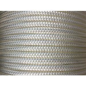 Cablot nylon tressé double 1 / 2 pouce blanc flexible et robuste AMMA Marine