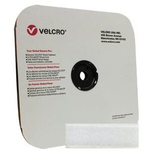 J ENNIS 1 Inch White Sew-On Velcro Loop Tape for Marine Upholstery