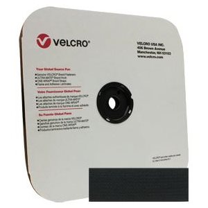 J ENNIS Marine Sewable Hook Velcro Tape 1 Inch Black Water Resistant