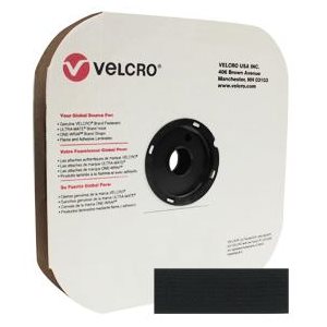 Self-Adhesive Velcro Hook 1 Inch Black for Marine Upholstery Fastener