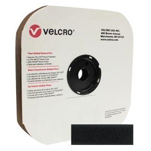 Self-Adhesive Female Velcro Strip 1 Inch Black for Marine Upholstery