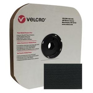 Self-Adhesive Velcro Hook 2 Inch Black Marine Upholstery Fastener by Foot