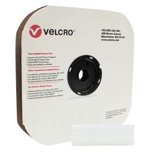 Self-Adhesive Velcro Hook 1 Inch White Heavy-Duty Indoor Outdoor Fastener