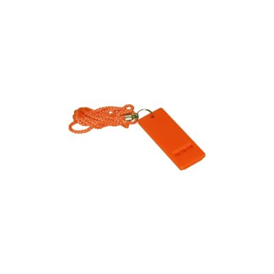 Sifflet d'urgence nautique orange SEASENSE SES74027 conforme USCG ABS inox avec cordon