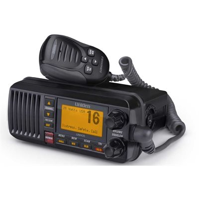 Radio VHF maritime UNIDEN classe D DSC avec appel de détresse ASN UNIUM435BK
